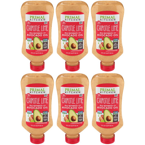 6 Pack - Primal Kitchen Chipotle Lime Mayo made with Avocado Oil 17oz Primal Kitchen